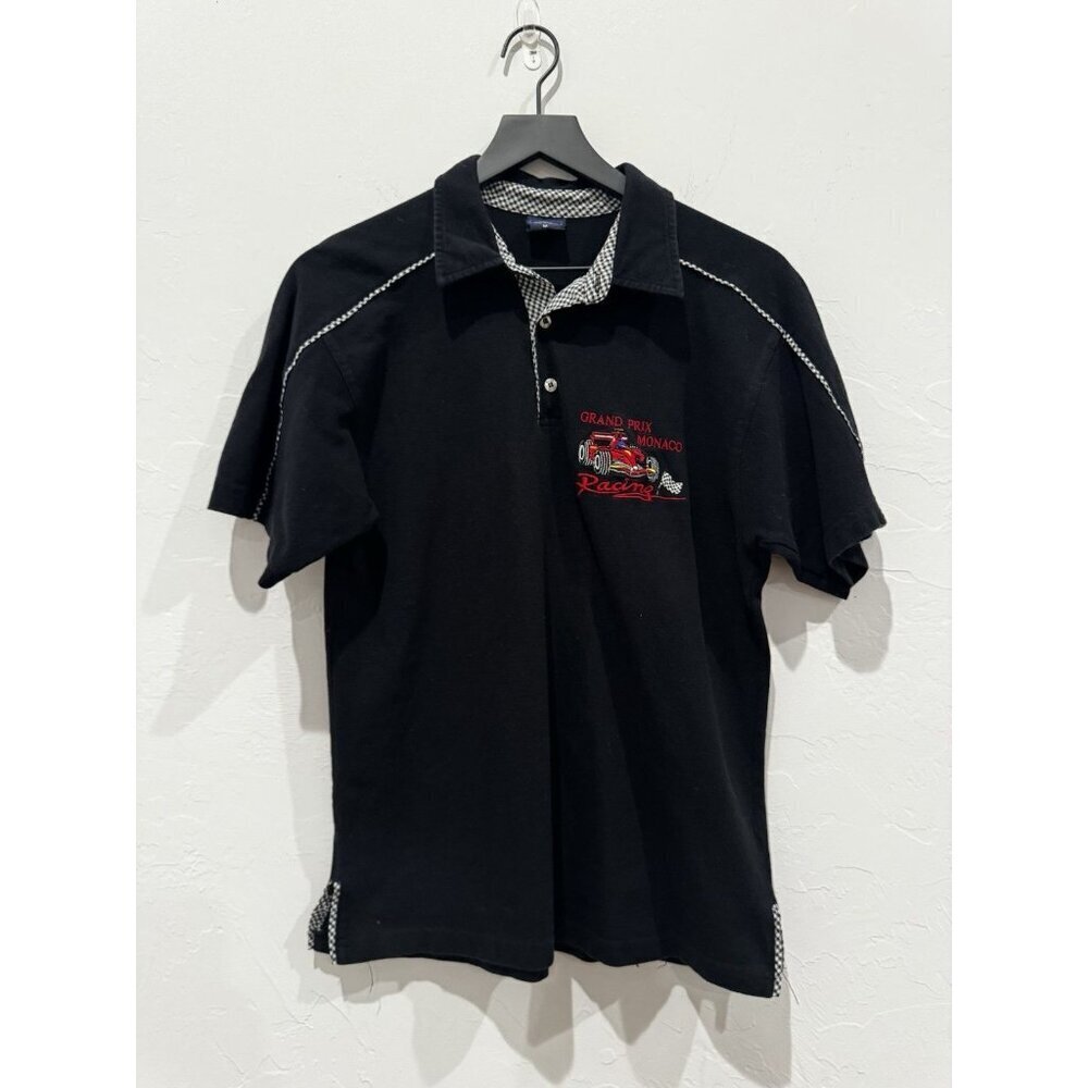 Rayar Grand Prix de Monaco Racing Boys Black Polo Shirt Small